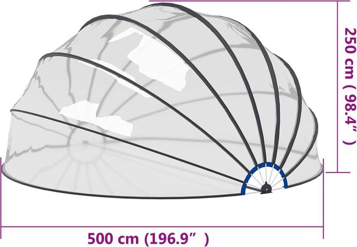 Actual product image vidaXL Poolüberdachung