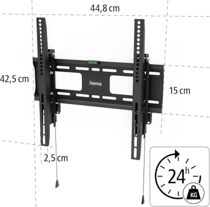 Produktbild Hama TV-Wandhalterung, neigbar, Diebstahlschutz 65 (Wand, 65", 50 kg)