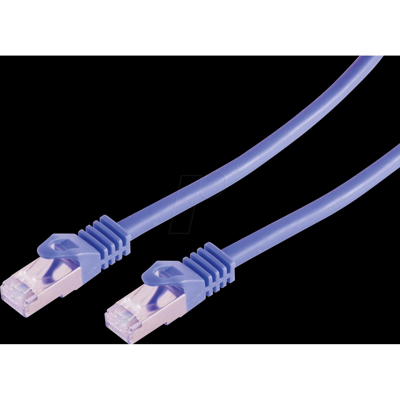 Thumbnail - Shiverpeaks RJ45 Patchkabel S/FTP PIMFCat.7 Rohkabel violett 10,0m (S/FTP, CAT7, 10 m), Netzwerkkabel