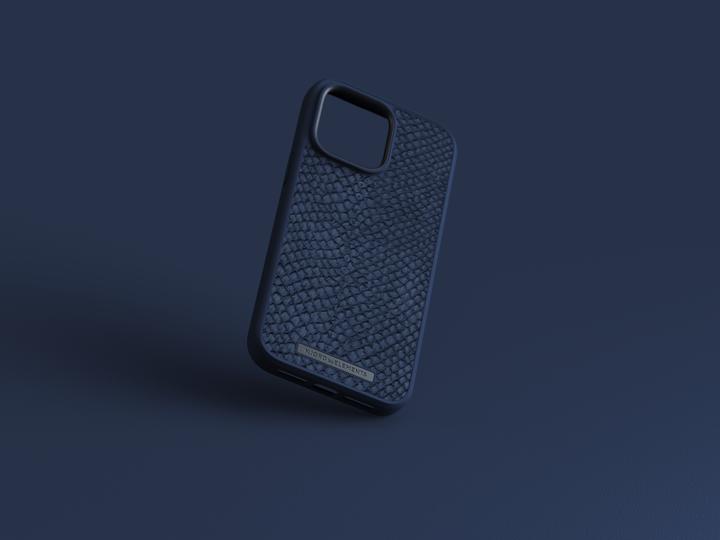 Immagine prodotto Njord Custodia rigida Salm.Leather Magsafe blu (Apple iPhone 14 Pro Max)