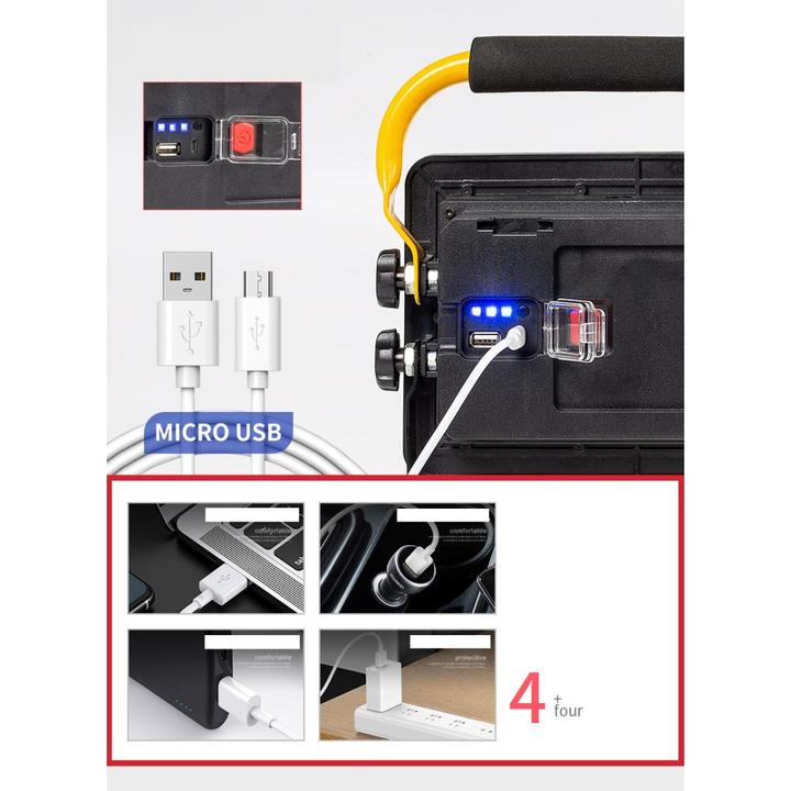 Produktbild Werkstein LED Handscheinwerfer + Powerbank Flutlicht (5000 lm)
