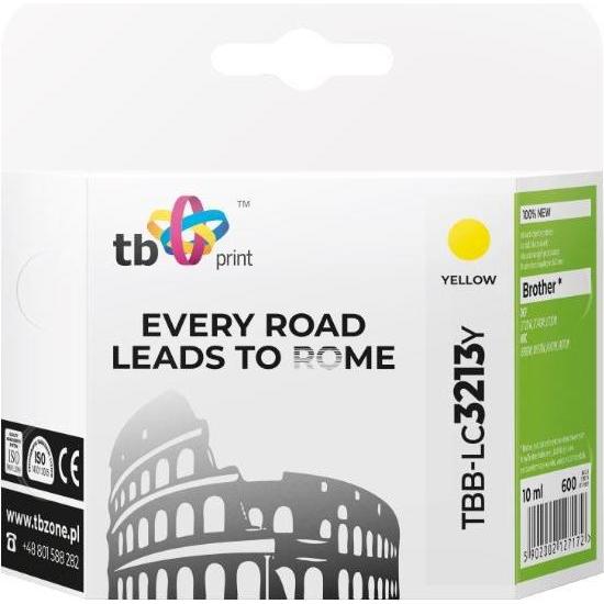 Print, Druckerpatrone, TBB-LC3213Y ink cartridge 1 pc(s) Compatible Yellow (Y)