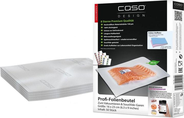 Actual product image Caso Foil bags (50 x)