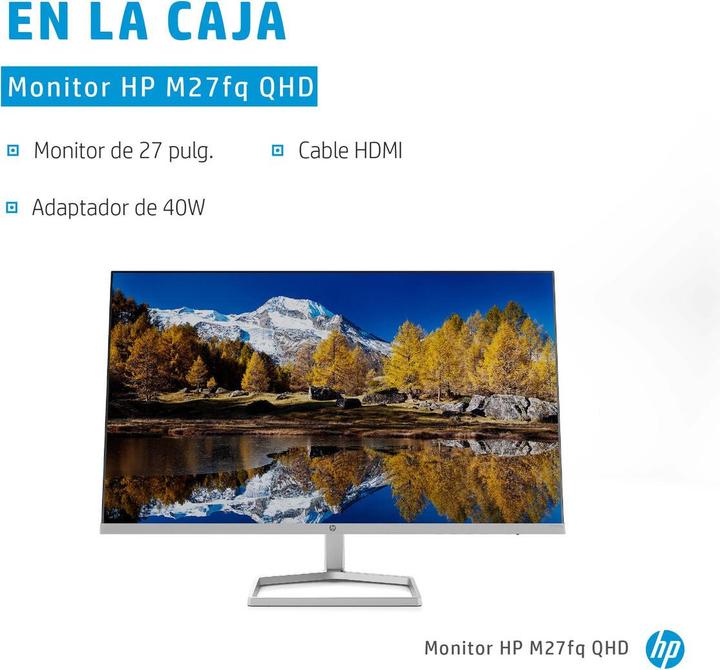 Actual product image HP M27fq (2560 x 1440 pixels, 27")