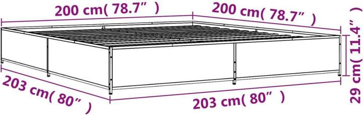 Image du produit vidaXL Bettgestell (200 x 200 cm)