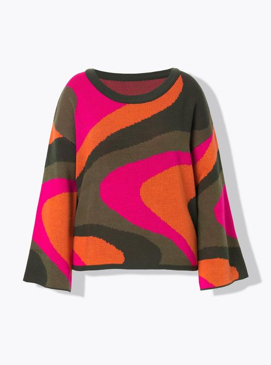 Immagine prodotto Angel of Style Pullover, oversized, Colormuster, Trompetenärmel (60)