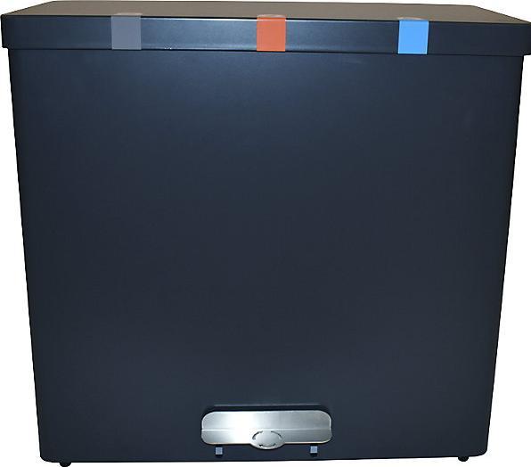 Immagine prodotto ReinigungsBerater Sistema di separazione dei rifiuti RecycloKick 3 Separatore di rifiuti 3 x 34 L in grafite con tre (102 l)