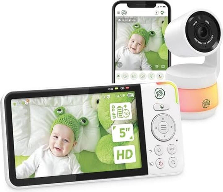 Produktbild Leapfrog Babyfon mit Kamera, 720p HD-Display, App, WLAN, Temperatur- und Feuchtigkeitssensor (Babyphone mit Kamera, 300 m)