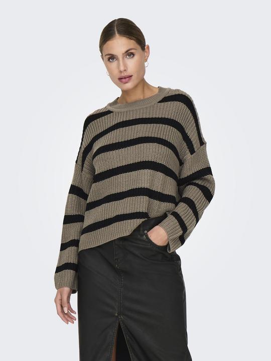 Immagine prodotto JdY Maglione a righe Maglione a maglia (L)