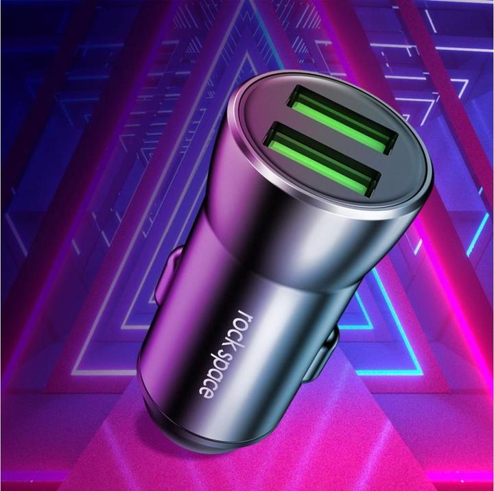 Actual product image Rock H8 Dual Car Charger