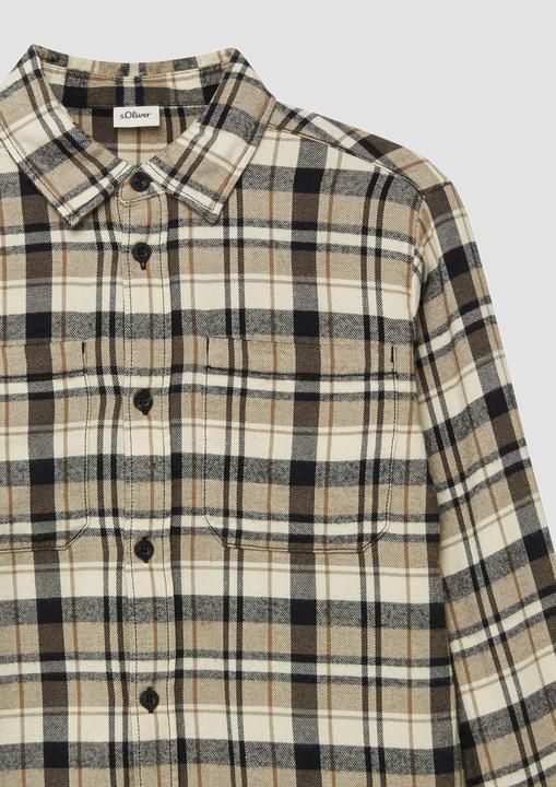 Immagine prodotto S.Oliver Hemd Kariertes Flanellhemd mit Brusttaschen im Regular Fit (170, 176)