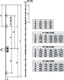 Nutritional values and ingredients Glutz Rundstulpverl+AMMApA-ngerung 11800 20mm (Door handle)