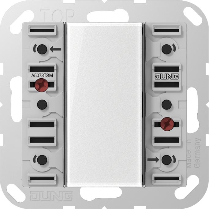 JUNG, Zubehör Schalterprogramm, Tastsensor KNX AS/A UP perlmutt 3f 6pkt A5073TSM