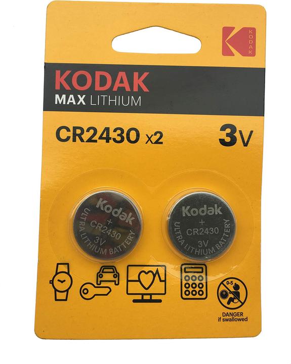 Actual product image Kodak CR2430 Single-use battery Lithium battery (2 pcs., CR2430, 280 mAh)