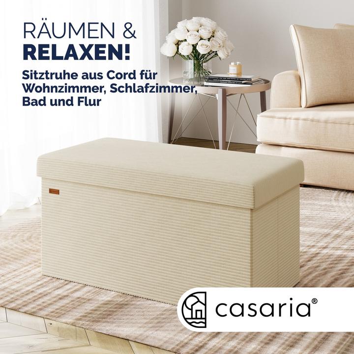 Actual product image Casaria Chest of seats Cord (76 cm)