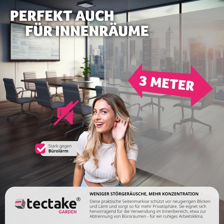 Produktbild tectake Seitenmarkise (3 m)