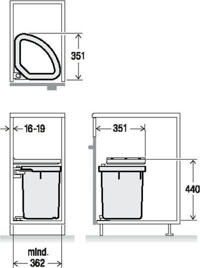 Actual product image Müllex D-LINE D40 (25 l)