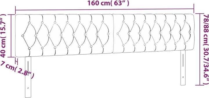 Produktbild vidaXL Jasmine (160 x 7 x 88 cm)