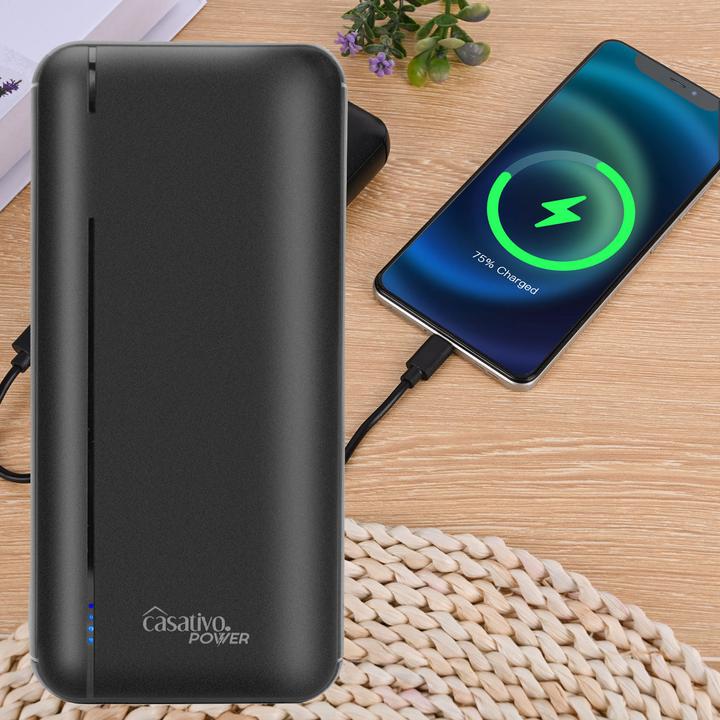 Produktbild Casativo Powerbank mit 3 USB Ports, USB-C PD & QC 3.0, 20.000 mAh (20000 mAh, 20 W)