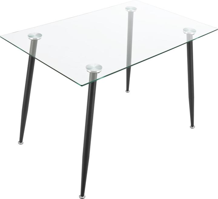 Actual product image En.Casa Glass table Hyrynsalmi black