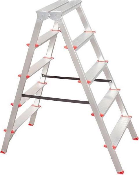 Actual product image Haushalt 2-Sided Aluminium Folding Stairs 5-Step (120 cm)
