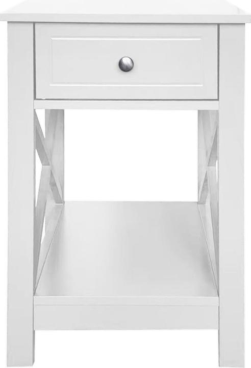 HTI-Living Nachttisch Hayet Weiss (40 x 35 x 60 cm)