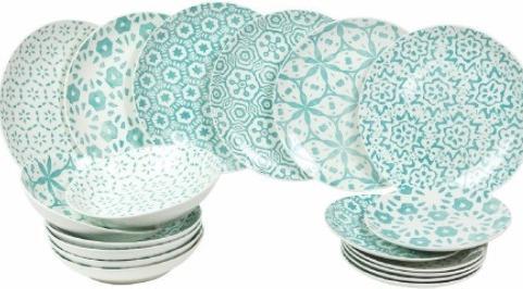 Produktbild Villa D'Este Home Tivoli Bodrum Light Geschirrset Porzellan 18tlg (6 Stück)