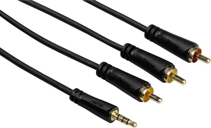 Productafbeelding Hama Jack RCA kabel (3 m, RCA, 3,5 mm aansluiting (AUX))