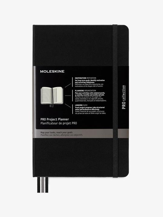 Image du produit Moleskine Par planificateur de projet (A5, À rayures, Couverture rigide)