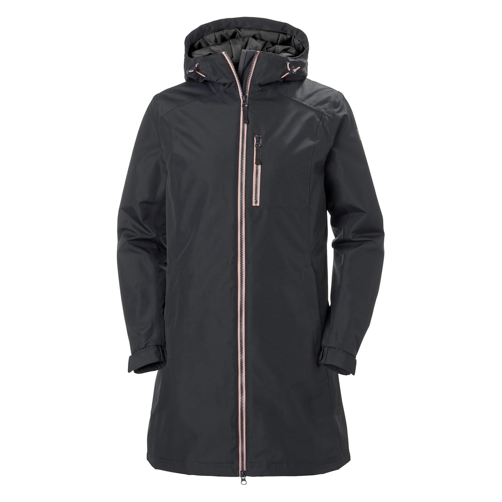 Helly Hansen, Vrouwen, Winterjassen, Lange Belfast Winterjas, Grijs, (S)