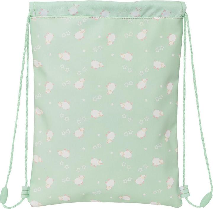 Produktbild Safta Rucksacktasche mit Bändern Ovejita grün (26 x 34 x 1 cm)