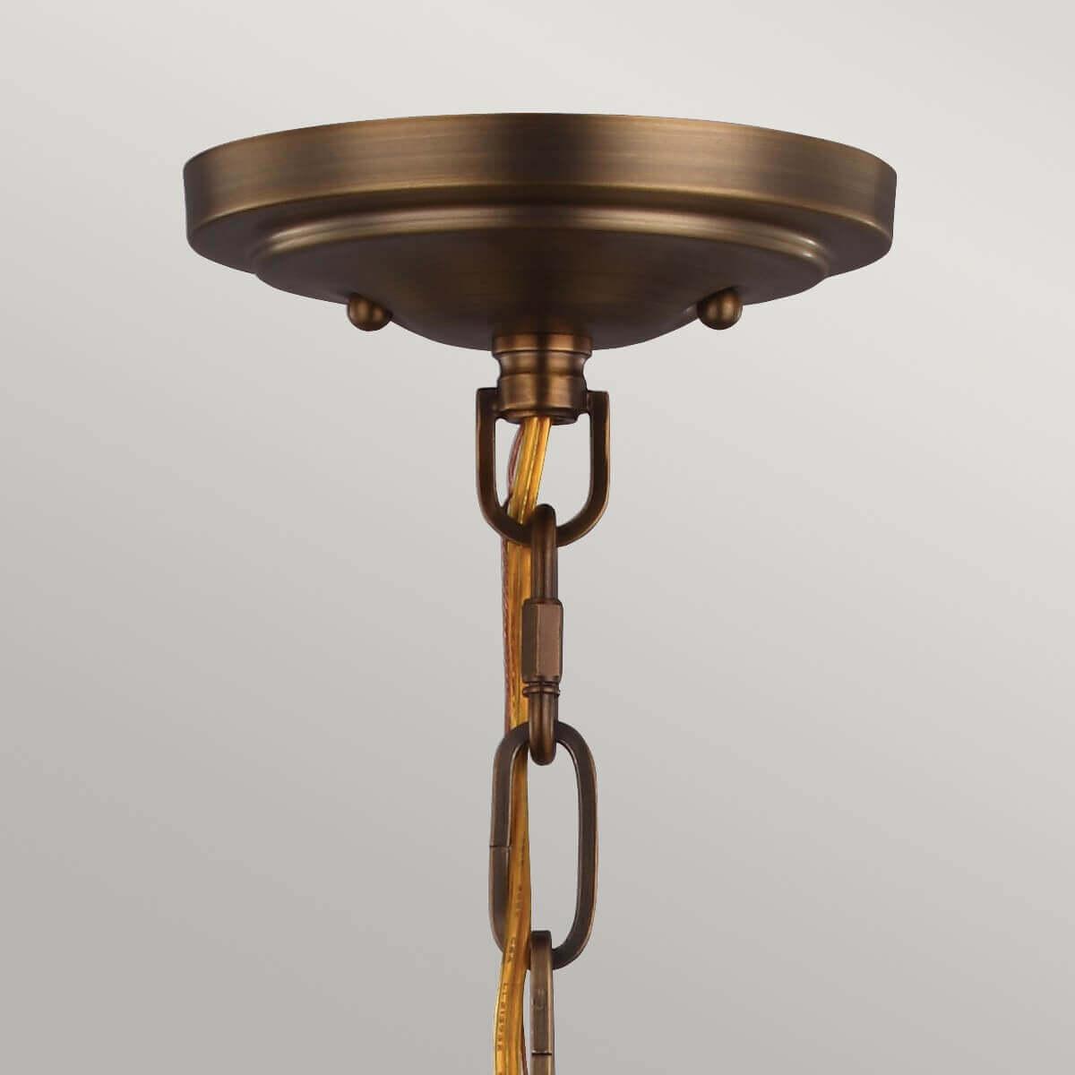 Thumbnail - Elstead Lighting, Pendelleuchte, Cadence Hängeleuchte E27 2-fach Dunkles antikes Messing, mattschwarz (E27)
