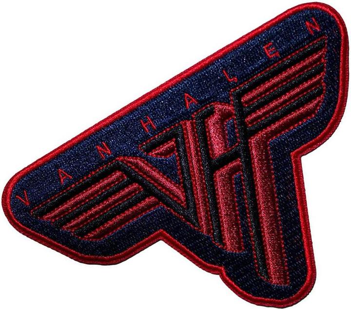 Actual product image Van Halen Logo Iron On Patch (7.80 x 11.40 cm)