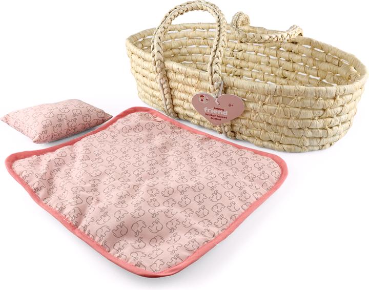 happytoys Wicker Moses Basket (504318)