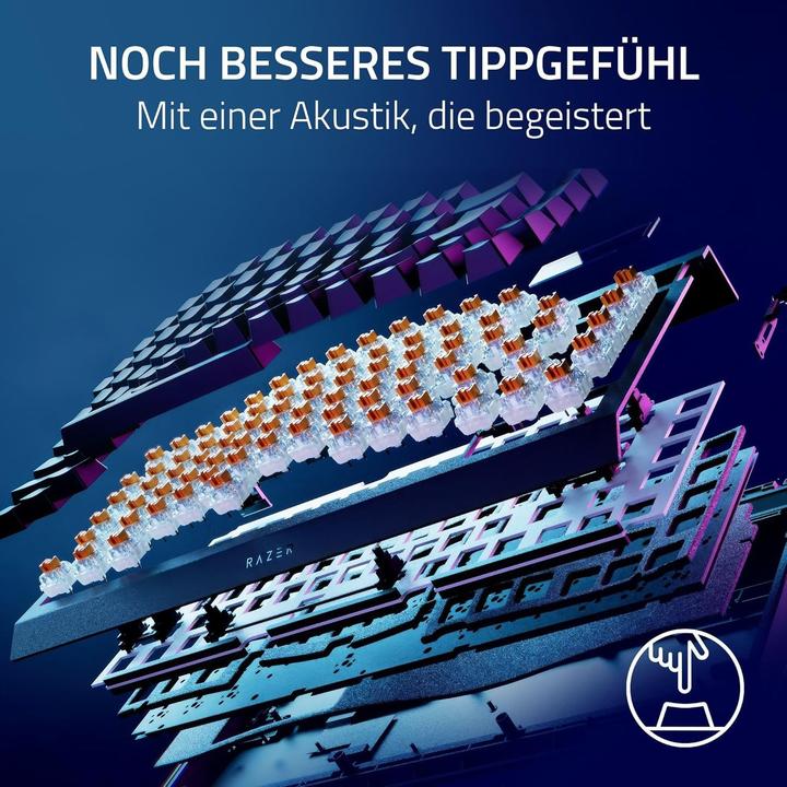 Actual product image Razer BlackWidow V4 Pro (English-international, Cable, Wireless)