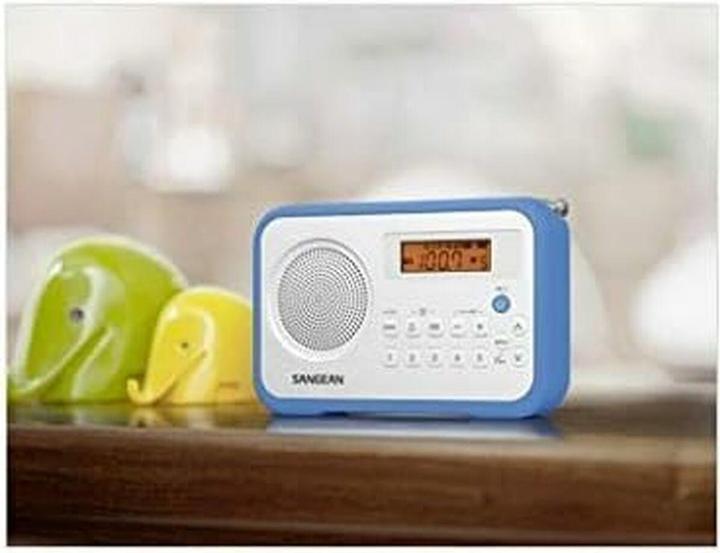 Actual product image Sangean PR-D18 Portable Digital Blue (AM, FM, Bluetooth)