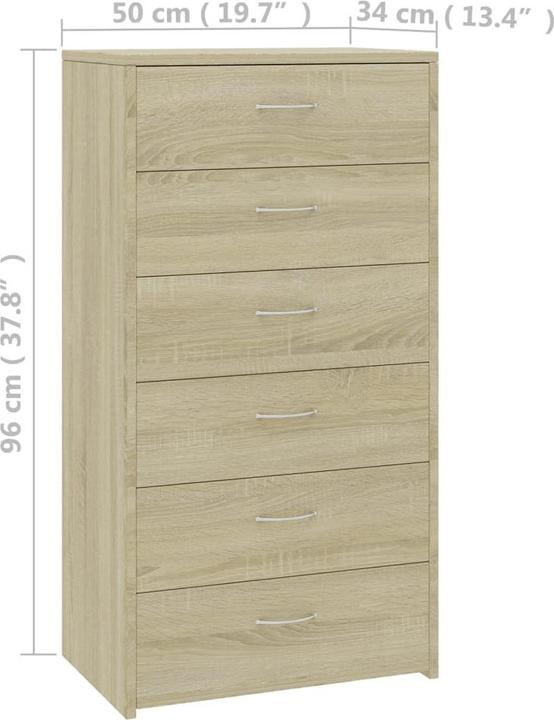 Image du produit vidaXL Catalina (50 x 34 x 96 cm)