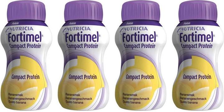 Actual product image Fortimel Compact Protein Banane (Banana, 4 x)