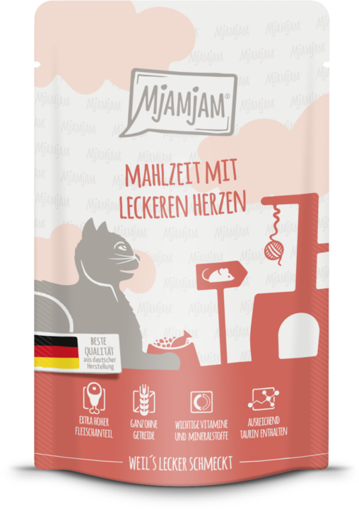 Image du produit Mjamjam Repas avec de délicieux coeurs (Adulte, 1 pcs, 125 g)