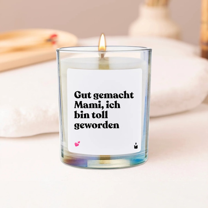 Produktbild Chatty Candles Duftkerze Flowery Gut gemacht Mami, ich bin toll geworden