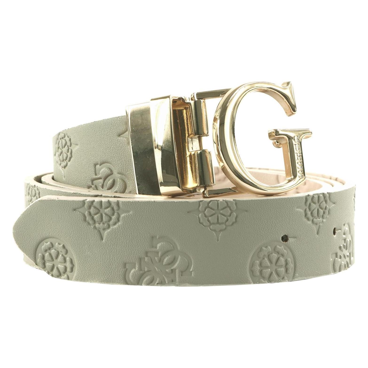 Guess, Damen, Gürtel, James Logo Adjustable And Reversible Pant Belt, Rosa, Grau