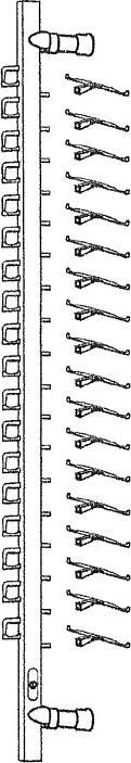 Actual product image BBB Display rail for 20 glasses