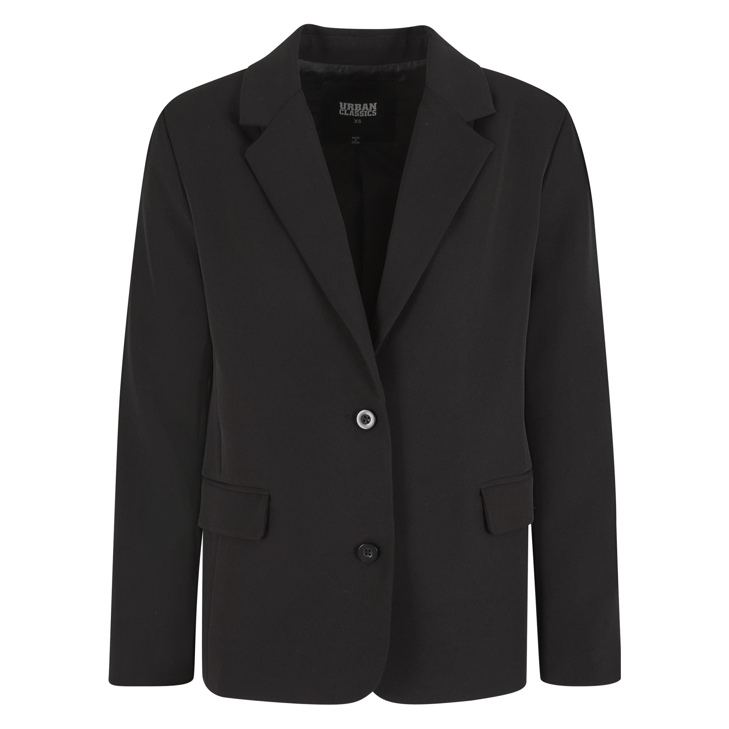 Urban Classics, Damen, Anzüge, Blazer, Lang, Damen, Schwarz, (L)