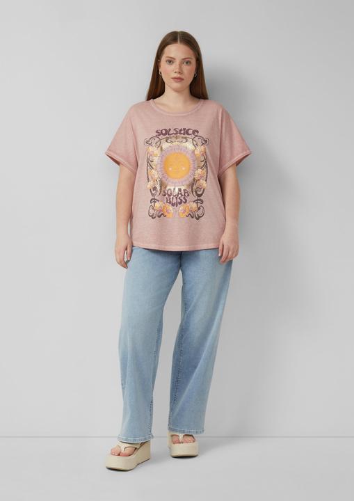 Produktbild s.Oliver Gewaschenes Oversize-Shirt mit Frontprint (46)