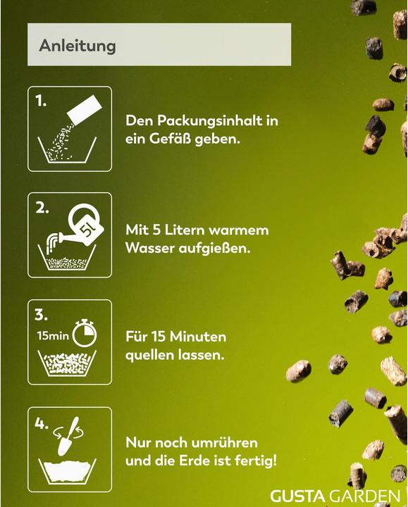 Produktbild Gusta Garden Pelletierte Quellerde 4.6 kg