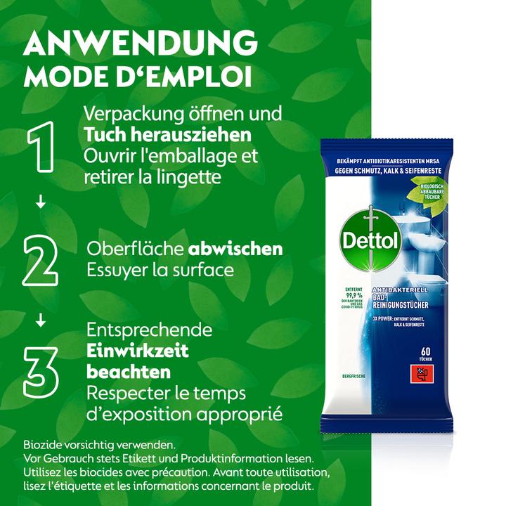 Produktbild Dettol Badreinigungstücher