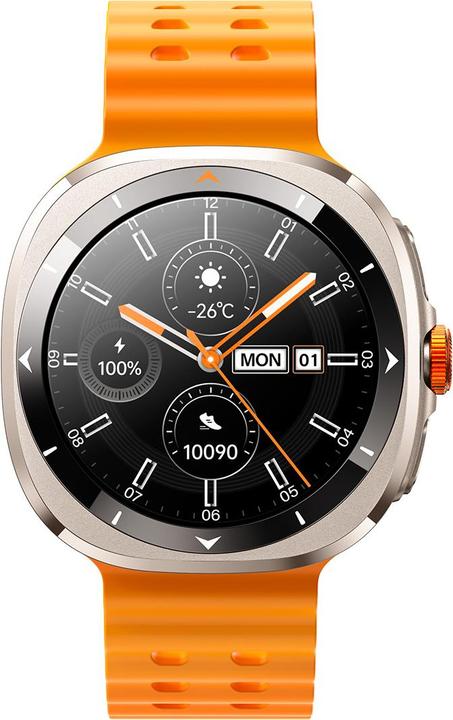 Actual product image Joyroom Venture Series JR-FV2 Smart Watch (Answer/Make Call) - Vitality Orange (47.50 mm)