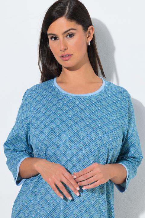 Produktbild Ulla Popken Bigshirts, 2er-Pack, Muster, Rundhals, 3/4-Arm (52)