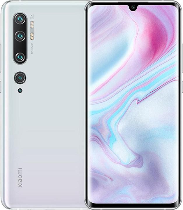 Actual product image Xiaomi Mi Note 10 (128 GB, Glacier White, 6.47", Dual SIM, 4G)