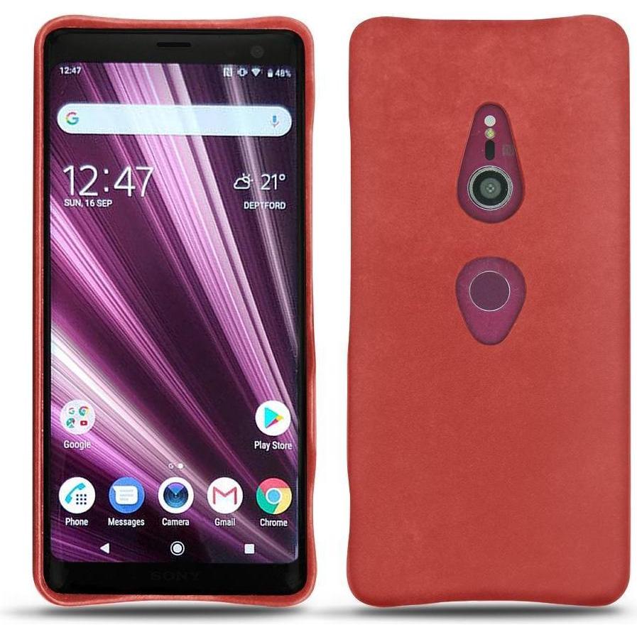 Thumbnail - Noreve Lederschutzhülle (Sony Xperia XZ3), Smartphone Hülle, Rot